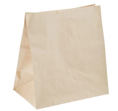 Пакет бумажный 320х200х340 крафт 70 гм2 с прямоугольным дном без печати