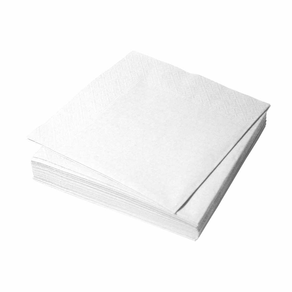 Салфетки 24х24 (100) белые 1сл в ПП