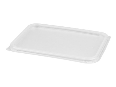 Крышка для контейнера ПП 186х132 прямоуг прозрачная Крышка для контейнера ПП 186х132 прямоуг прозрачная