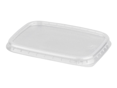 Крышка для контейнера ПП 108х82 прямоуг прозрачная Крышка для контейнера ПП 108х82 прямоуг прозрачная