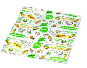 Обертка бумажная для гамбургера 305х320 Food корт