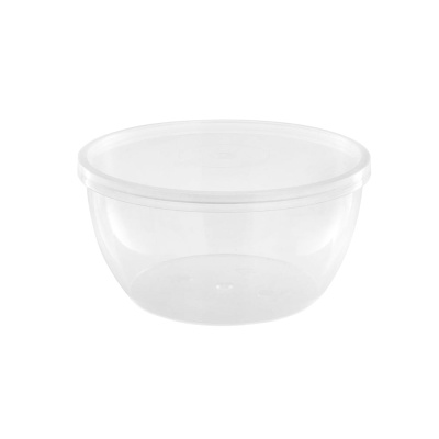 Банка  360 мл (d112) Плошка  прозрачная с прозрачной крышкой АС