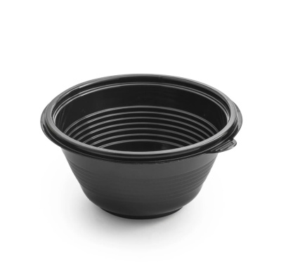 Миска ПП 500 мл d-144 черная без крышки Протэк