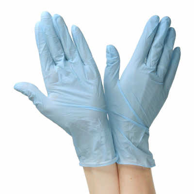 Перчатки-L-нитриловые-неопудренные-голубые
