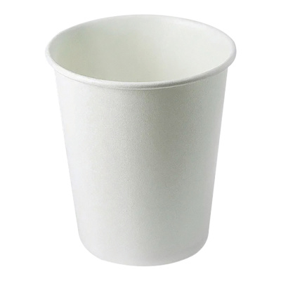 Стакан 250 мл d-80 бумажный белый