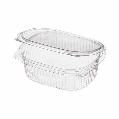 Контейнер овал 500 мл 159х130х56 прозрачный с прозр крышкой РКС-500