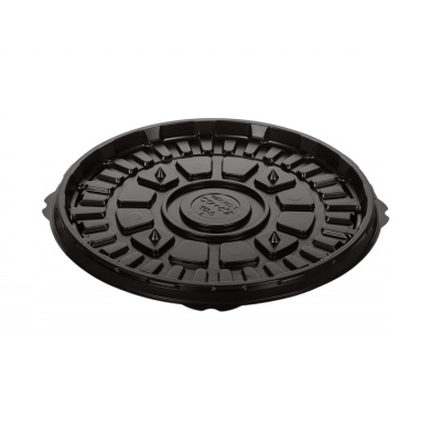 Тортница кругл 1,2 кг d-266 h-15 коричневая без крышки Т-23531ДШ Комус