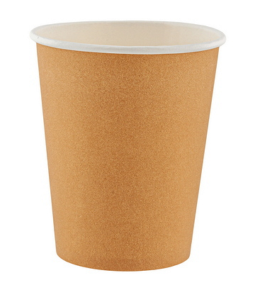 Стакан 250 мл d-80 бумажный крафт